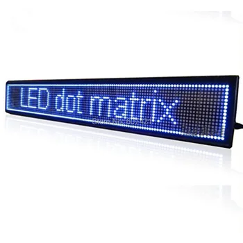 17x3,6 дюймов Программируемый светодиодный знак прокрутки, движущийся дисплей сообщения Borad для рекламы