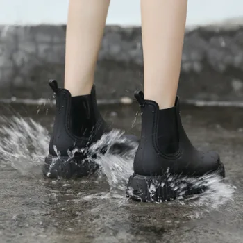 Летние Новые женские непромокаемые ботинки 