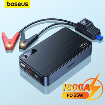 Baseus 1600A Автомобильный Стартер Power Bank 16000 мАч 12 В Пусковое устройство Мощное Портативное зарядное устройство PD 65 Вт Автомобильный аккумулятор Booster Start