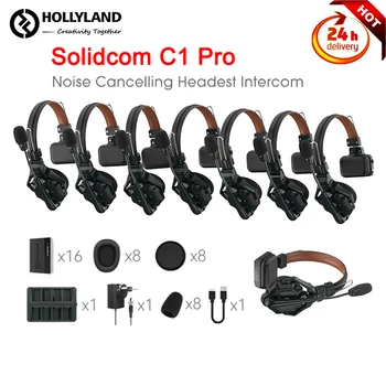 Беспроводная гарнитура внутренней связи Hollyland Solidcom C1 Pro, система шумоподавления Enc для связи с производственной командой церковного дрона