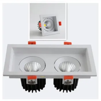 Высококачественные Регулировочные светодиодные светильники с регулируемой яркостью COB AC85-265V 10 Вт 20 Вт Светодиодный потолочный светильник Точечный светильник