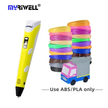 Myriwell LED screen1.75mm Ручка для 3D-принтера с нитью ABS/PLA, Новая ручка для 3D-рисования, креативные подарочные ручки для детей