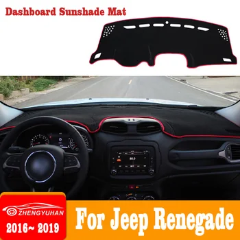 Для Jeep Renegade BU 2015-2020 2021 2022 Крышка приборной панели Автомобиля Коврик Солнцезащитный Козырек Приборная Панель Ковры Анти-УФ Автомобильные Аксессуары
