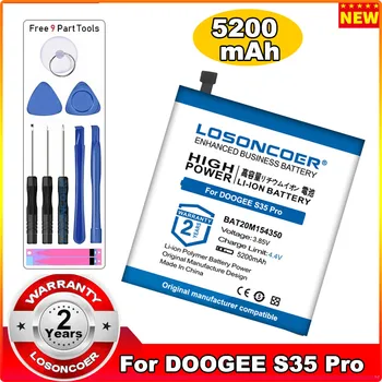 Аккумулятор LOSONCOER 5200 мАч Для мобильного телефона Doogee S35 Pro