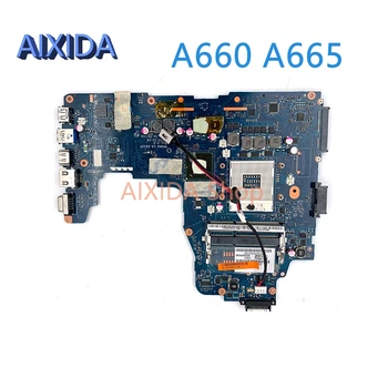 AIXIDA K000128590 PHQAA LA-6832P Основная плата для TOSHIBA Satellite A660 A665 Материнская плата ноутбука HM65 DDR3 полностью протестирована