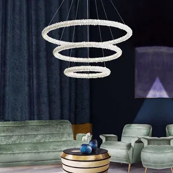 Модные лампы NEARCAM для ресторана креативное украшение в виде гирлянды спальня гостиная светодиодные светильники постмодернистская хрустальная люстра