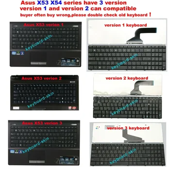 RU Американская клавиатура для ноутбука Asus X54 X54B X73B X54C X54L X54X X54XI X54XB X54H X53U X53E X53E-XR1 X53E-XR2 X54C-ES91