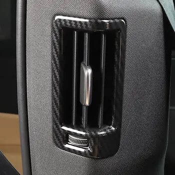 Для Volvo XC60 2018 2019 ABS Карбоновое волокно автомобильная задняя B-образная стойка, панель воздуховыпуска, декоративная крышка, отделка, автоаксессуары, стайлинг автомобилей