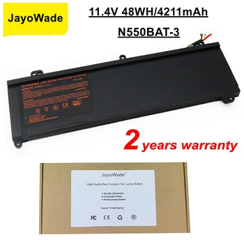 Аккумулятор для ноутбука JayoWade N550BAT-3 для Clevo N550RC N550RN N551RN Для MECHREVO F57-D1 F57-D1T F57-D2 F57-D2R F57-D3 F57-D4 48 Втч