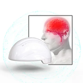 Фотобиомодуляция Инфракрасный 810 нм Шлем Для Терапии Стимуляции мозга При Инсульте, Паркинсонизме, Аутизме, Мигрени, Светодиодная Терапия Красным Светом