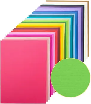 Цветная текстурированная бумага-картон формата А4, разных цветов, 200 г/м2 с легкой текстурой, Цветная бумага с двусторонним принтом, бумага премиум-класса плотной плотности
