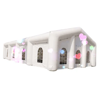 Свадебное мероприятие, вечеринка, Декоративный большой открытый надувной куб, светодиодный светильник для кемпинга, надувная палатка