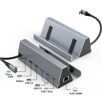 Док-станция для игровой консоли из алюминиевого сплава 7 в 1, замена подставки USB 3.0, держатель аксессуаров, замена паровой палубы