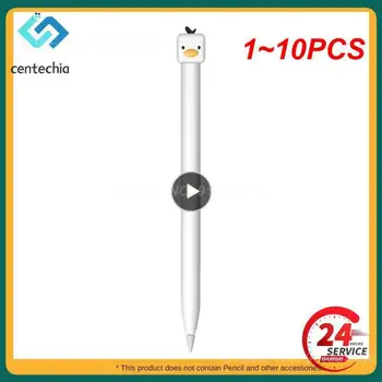 1-10 шт. Для Apple Pencil 1/2 чехол для планшета iPad, сенсорная ручка, стилус, мультяшный защитный чехол, силиконовые чехлы для карандашей