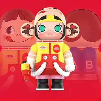 POPMART MEGA Collection 1000% 400% Фигурки MOLLY Milk Girl Kawaii Toy Ограниченная коллекция Кукол, Дизайнерские игрушки, Орнамент