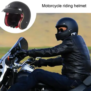 85% Лидер продаж!!! Шлемы для скутеров с открытым лицом, замшевая подкладка, ретро мотоциклетный шлем с шариковым принтом для мужчин/женщин