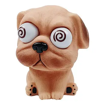 Pop Eyes Fidget Toys Мультяшные Сжимающие Игрушки В Форме Собаки Для Детей, Мягкие TPR Детские Игрушки, Декоративные Сжимающие Игрушки Для Друзей, Коллег