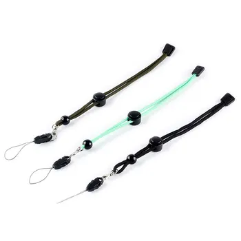 Ремешок для фонарика, ремешок для рук, ремешок на запястье, регулируемая задняя веревка, с пряжкой для ключей, черный / флуоресцентно-зеленый / армейский зеленый