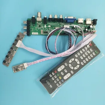Комплект для B140RTN03.1/B140RTN03.2 40pin DVB-T пульт дистанционного управления VGA LED HDMI WLED плата контроллера цифрового ТВ LVDS USB AV сигнал 1600X900 14 