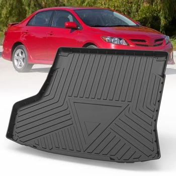 Новые коврики для багажника автомобиля из ТПЭ для Toyota Corolla 2010-2021, Резиновый грузовой лайнер, водонепроницаемые защитные накладки, измеренные лазером
