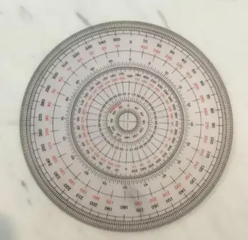 Ювелирная гравировка драгоценный камень ручная роспись острый инструмент полный круг инструмент 360-градусный транспортир диаметром 12 см