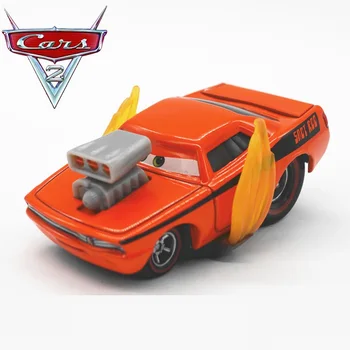 Disney Pixar Cars 2 Сопливый стержень с пламенем, Металлическая Литая под давлением модель игрушечного автомобиля из сплава для детского подарка 1:55, фирменные игрушки, новые в наличии