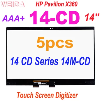 5 шт. Сенсорный Дигитайзер Для Ноутбуков HP Pavilion X360 14-CD 14CD 14 CD Серии Сенсорный Экран Дигитайзер 14M-CD Сменная Панель 14 
