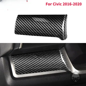 Для Honda Civic 10-го поколения 2016-2021 Интерьер автомобиля Панель Центрального управления Наклейки Отделка Наклейки Декоративные аксессуары из углеродного волокна