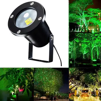 Водонепроницаемый садовый лазерный проектор с движущимся деревом, светодиодный сценический светильник, сверкающие ландшафтные светильники для наружных украшений