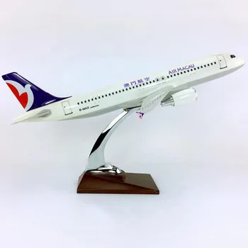 36 см, масштаб 1:100, Модель Airbus A320-200 Авиакомпании Air Macau Airlines с базовым сплавом, самолет, Коллекционные коллекции игрушек Cisplay