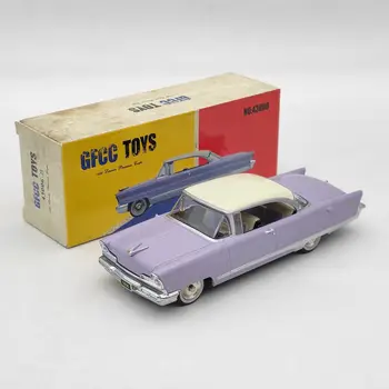 Игрушки GFCC 1:43 для 1956 Lincoln Premiere Coupe # 43006B Модель автомобиля из сплава Ограниченной коллекции Фиолетового цвета