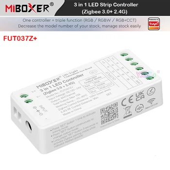Miboxer RGB/RGBW/RGBCCT Zigbee 3,0 3 в 1 Контроллер светодиодной Ленты 12V 24V RGB/WW/CW Полосы Света диммер Tuya 2,4 G RF Пульт Дистанционного управления