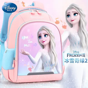 Рюкзаки принцессы с замороженным рисунком для девочек Диснея, сумка через плечо, детская сумка Эльзы и Анны, сумка-мессенджер