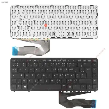 Французский AZERTY Новая Сменная Клавиатура для Ноутбука HP EliteBook 840 G1 840 G2 850 G1 850 G2 740 G1 740 G2 Черный