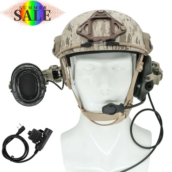 Стрелковый тактический спортивный шлем ARC rail кронштейн msa sordin шумоподавляющий звукосниматель наушники для защиты слуха