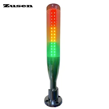 Zusen PTQ50-3T-J Многослойные светодиодные Сигнальные лампы Трехцветные Фонари Звуковые и Световые Сигнальные Вышки Складной Зуммер 24 В