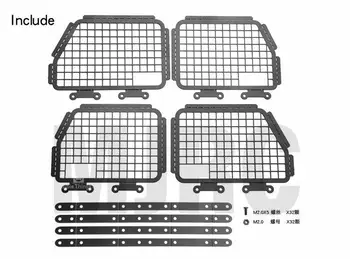 Четыре части металлической складывающейся защитной сетки для окон для обновления гусеничного TRX4 с дистанционным управлением 1/10