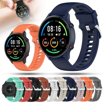 Красочный 22 мм Силиконовый Ремешок Для Xiaomi Mi Watch Цветной Спортивный Ремешок Для Часов Smart Watch Браслет Для Huawei Watch GT2 Pro Correa