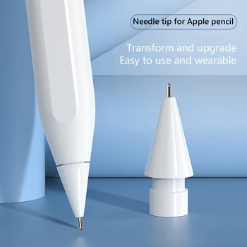 Сменные наконечники для карандашей для Apple Pencil, стилус для iPad 1-го и 2-го поколений, прозрачный двухслойный наконечник 4.0