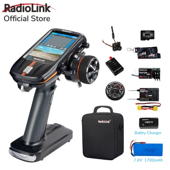 Radiolink RC8X 2,4 G, 8 каналов, радиоуправляемый приемник-радиопередатчик, контроллер FPV с сенсорным экраном для гусеничной дрейфующей лодки, радиосвязь