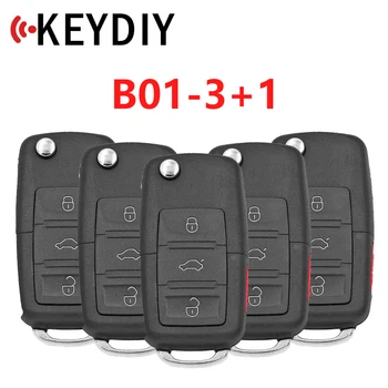 XNRKEY KEYDIY KD B01-3 + 1 Автомобильный ключ серии B с дистанционным управлением для KD900/KD MINI/KD-X2 Ключевой Программатор