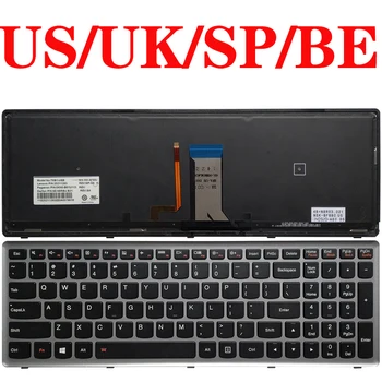 Клавиатура для ноутбука США/Великобритании/Испании/Бельгии/BE для Lenovo U510 U510-IFI Z710 NSK-BF1SU 0KN0-B62RU13 9Z.N8RSU.10R V-136520MS1