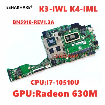 BM5918_REV1.3A Подходит для материнской платы ноутбука Lenovo Zhao Yang K3-IWL K4-IML с процессором i7-10510U GPU: Radeon 630M 100% тест В порядке