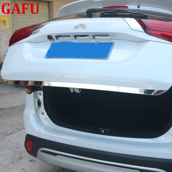Хромированная задняя крышка багажника, накладка на заднюю дверь Mitsubishi Outlander 2013 - 2019 2014 2022 Наклейка на заднюю дверь багажника