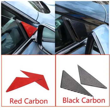 Зеркало заднего вида Снаружи Трапециевидной стойки С Треугольной отделкой, Защитная Наклейка, комплект из углеродного волокна, подходит для BMW 8 Серии G14/G15/G16 2019-2022
