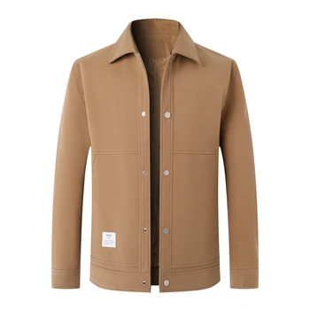Весенняя Новая Мужская повседневная куртка цвета Хаки, большие размеры 6XL 7XL 8XL, модное короткое пальто в деловом стиле, мужская Брендовая одежда