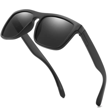 Высококачественные УФ-Поляризованные Гибкие Солнцезащитные очки с Чехлом Унисекс, Роскошные Брендовые Солнцезащитные Очки Для Вождения, Мужские Квадратные UV400 Gafas, Подарки