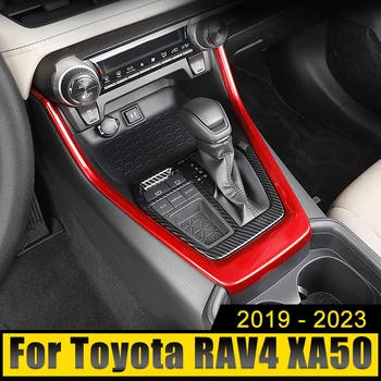 ABS Внутренняя Панель Коробки Переключения Передач Автомобиля, Крышка, Отделка Рамы, Аксессуары Для Toyota RAV4 XA50 2019 2020 2021 2022 2023 RAV 4 Hybrid