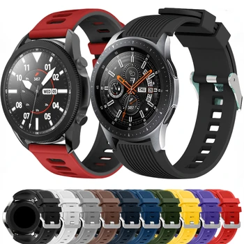 22 мм 20 мм Силиконовый ремешок для Samsung Galaxy Watch 46 мм/Huawei Watch 4/3 GT3-2 Pro Спортивный браслет Amazfit GTR/GTS