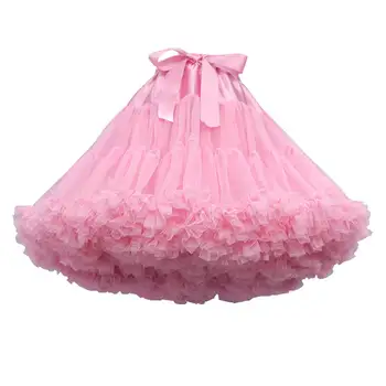 Розовая Пышная Свадебная Пачка в стиле Лолиты, Короткая Нижняя юбка, Вечернее платье для Косплея, Женская Мягкая юбка 2024